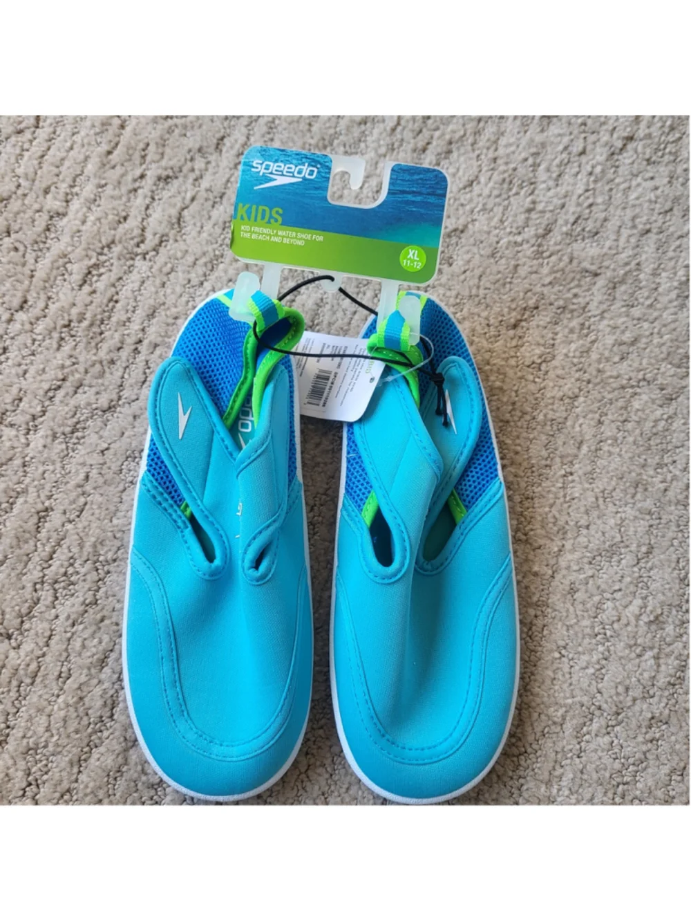 Boy’s Speedo Water Shoes – Green & Blue – Size XL (11-12) – NWT